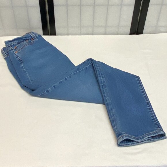 Stretch Vintage Inspired Button Fly Jeans Medium Wash Levi's Wedgie Straight - Picture 10 of 15